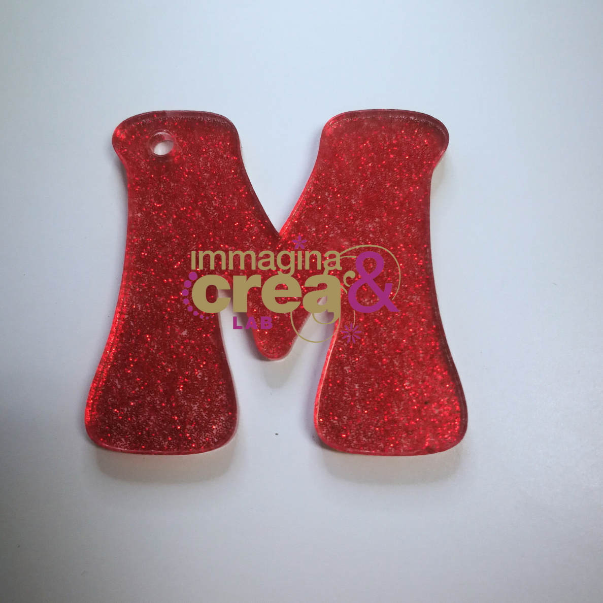 Lettere Alfabeto glitter rosso