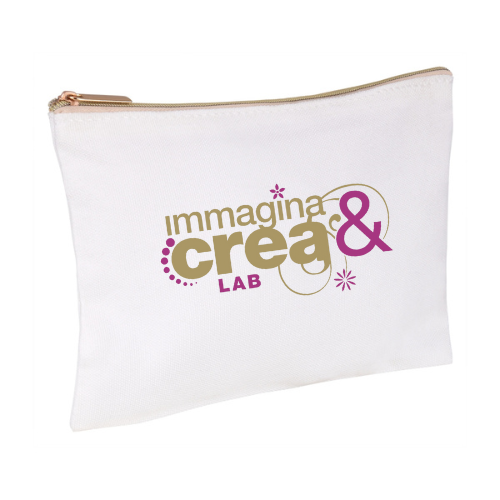 Astuccio - pochette con zip in metallo