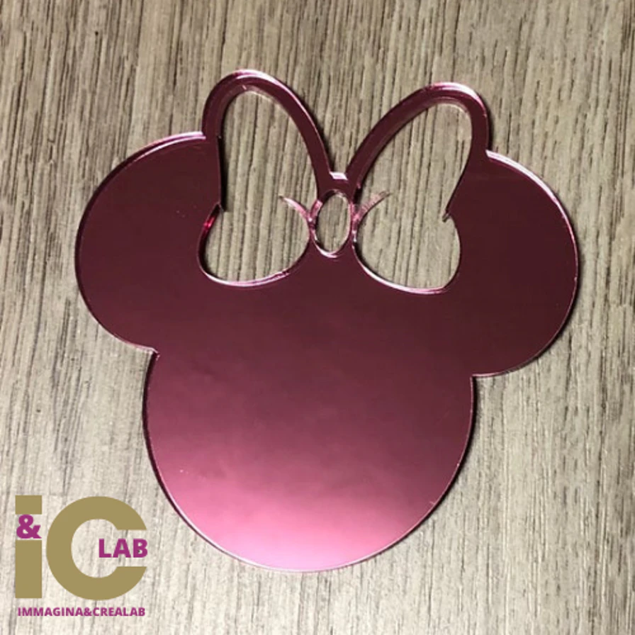 Faccia Minnie in plexiglas