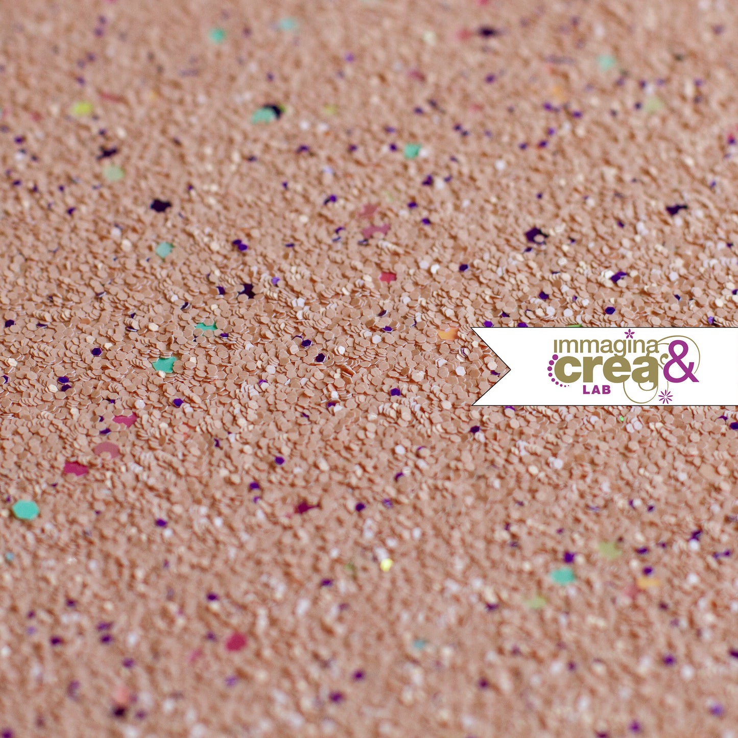 DOPPIA FACCIA FINTA PELLE ROSA E GLITTER ROSA E VIOLA