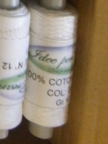 SPOLETTA DI COTONE BIANCO COL-001