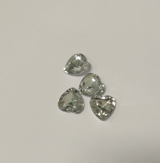 CABOCHON STRASS CUORE