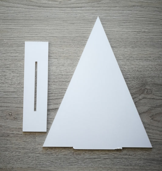 ALBERO NATALE CON BASE IN PLEXIGLASS TRASPARENTE