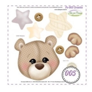 ORSETTO 25x25CM: PS-005