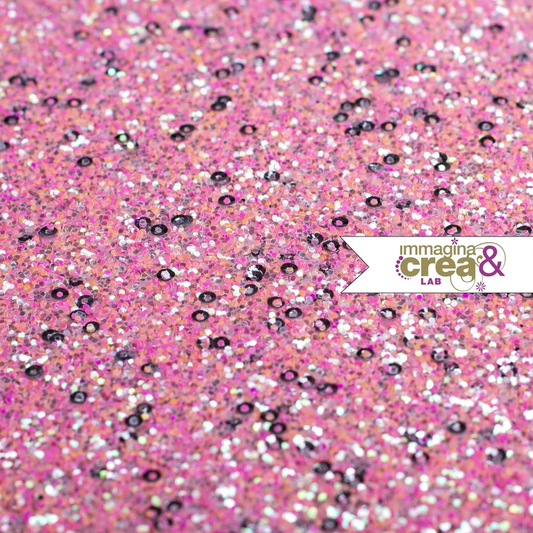 GLITTER ARANCIONE CON PAILLETTES