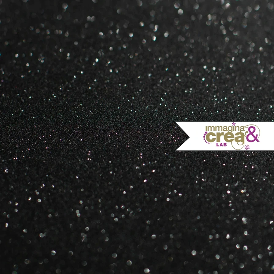 POLVERE DI GLITTER LISCIO NERO