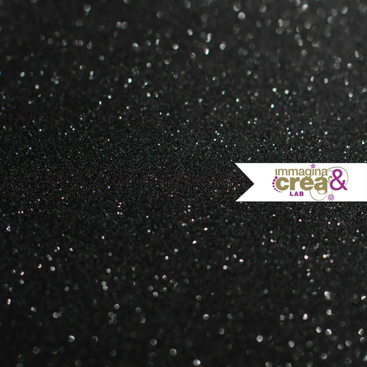 POLVERE DI GLITTER LISCIO NERO