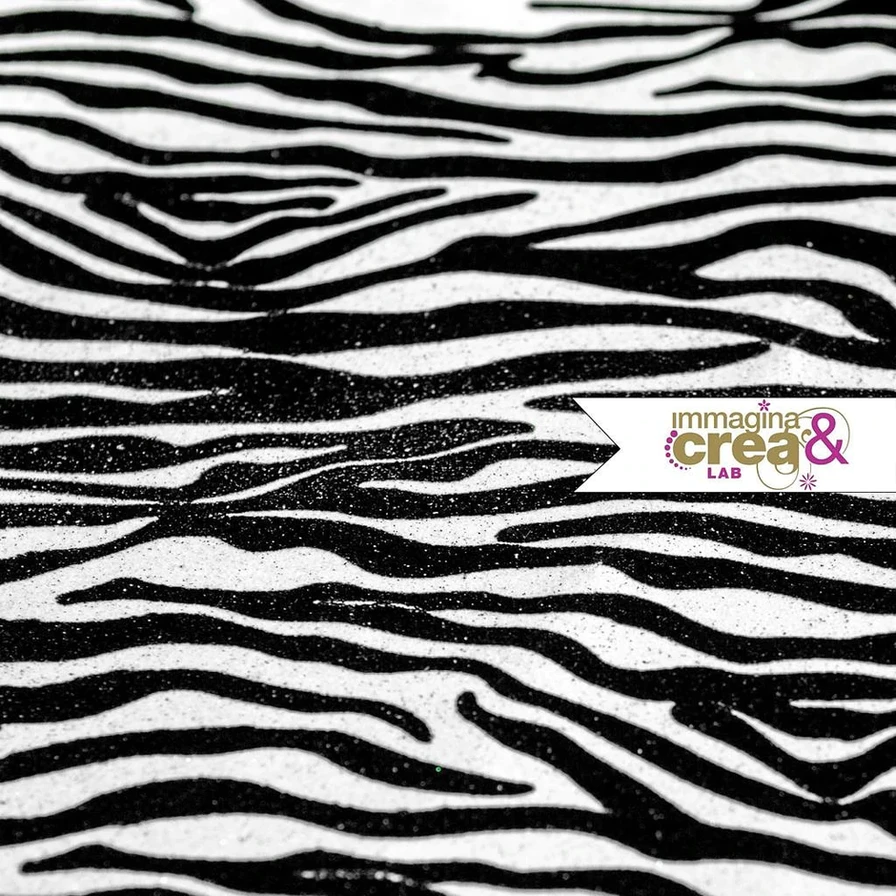 ZEBRATO BIANCO POLVERE DI GLITTER
