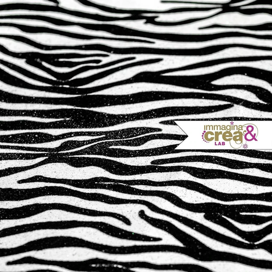 ZEBRATO BIANCO POLVERE DI GLITTER