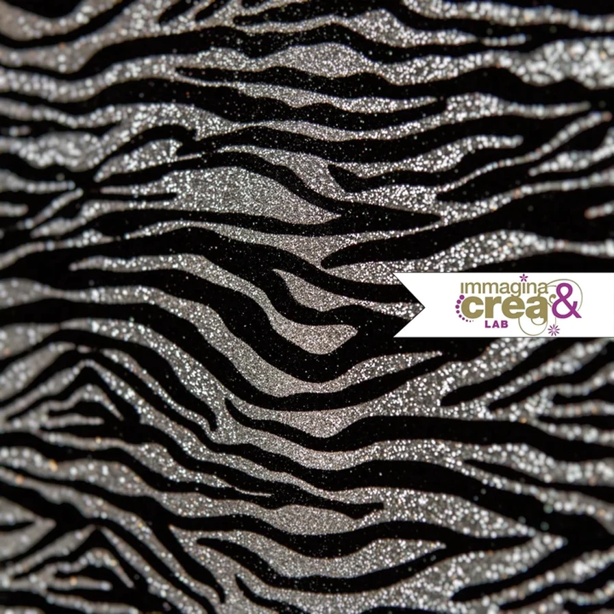 ZEBRATO ARGENTO POLVERE DI GLITTER