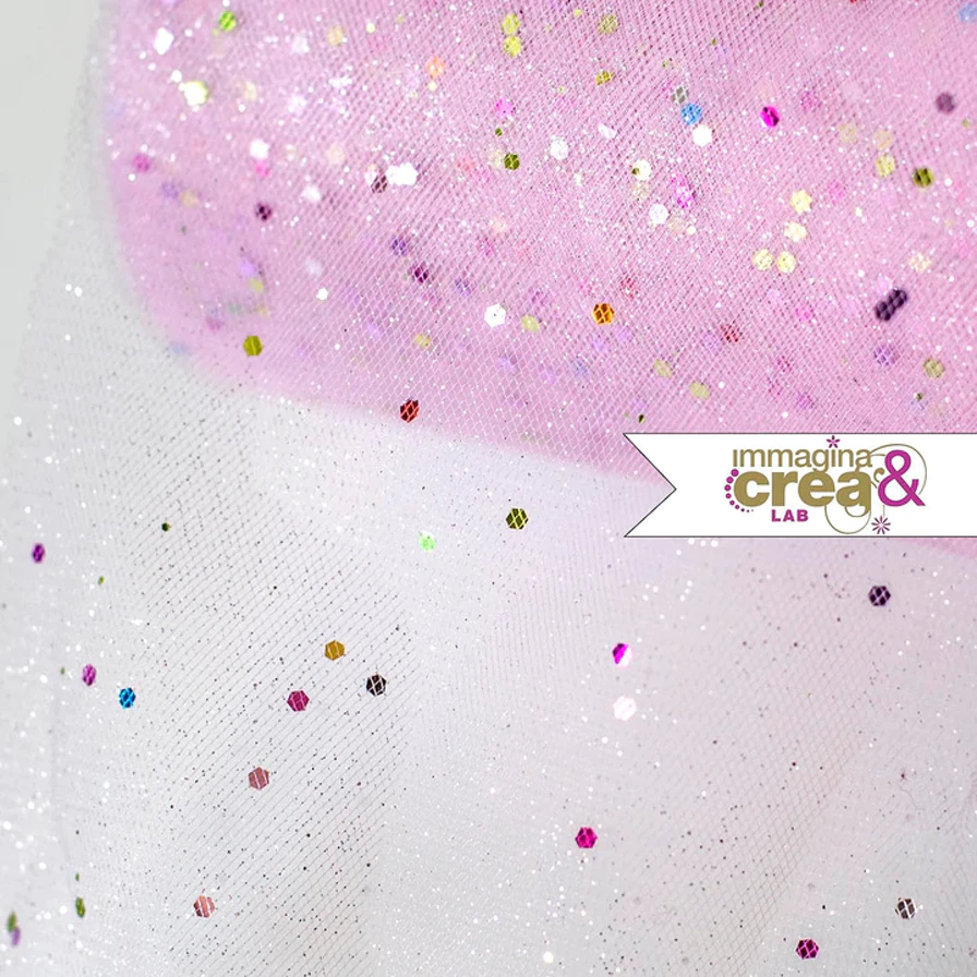 TULLE ROSA GLITTER