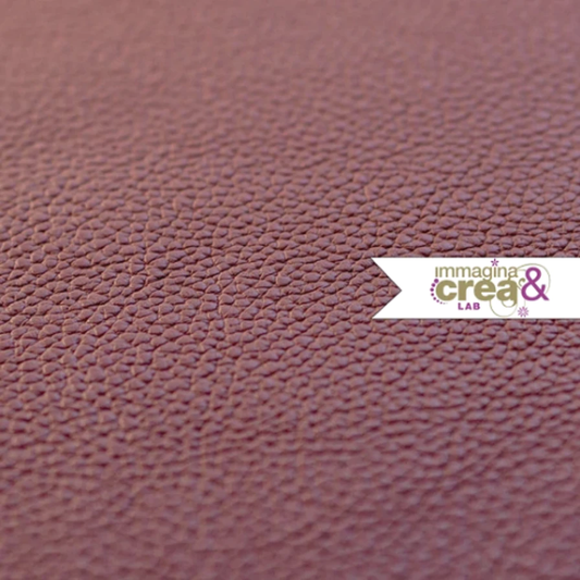 FINTA PELLE ROSSO VIOLACEO