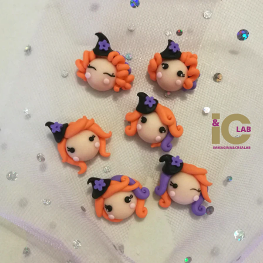 STREGHETTE ARANCIONI IN FIMO HALLOWEEN