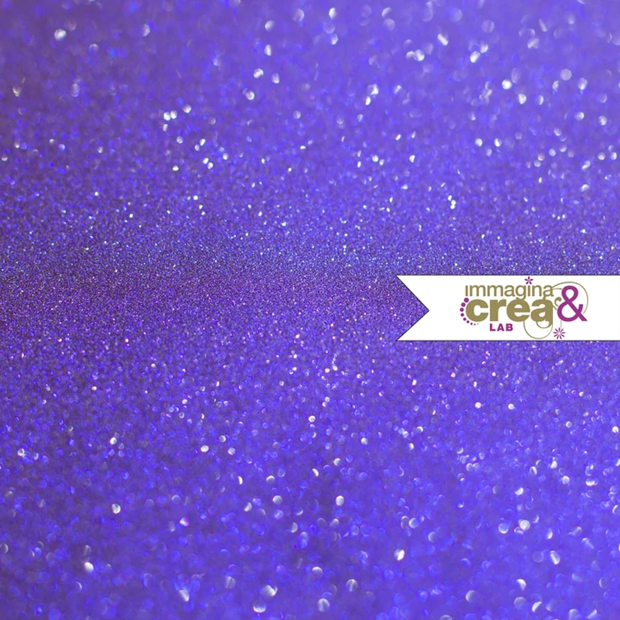 POLVERE DI GLITTER LISCIO VIOLA ACCESO