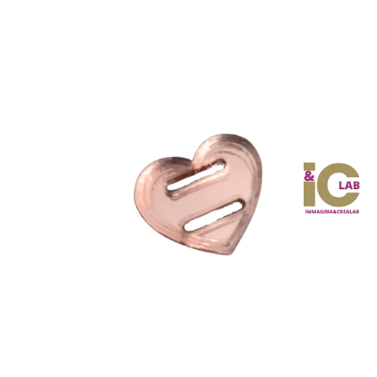 CUORE ROSE GOLD CON INCISIONE