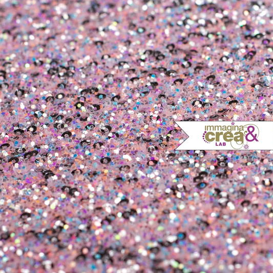 GLITTER ROSA ED AZZURRO CON PAILLETTES