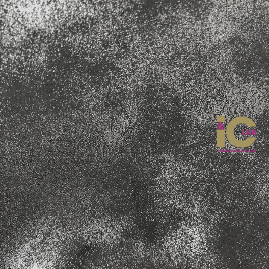 FINTA PELLE SPAZZOLATA NERO E ARGENTO