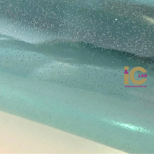 GLITTER TRASPARENTE AZZURRO
