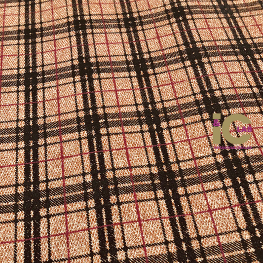 TARTAN GLITTER BRONZO E ROSSO