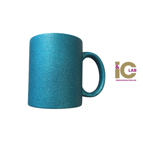 TAZZA SUBLIMATICA BLU GLITTER