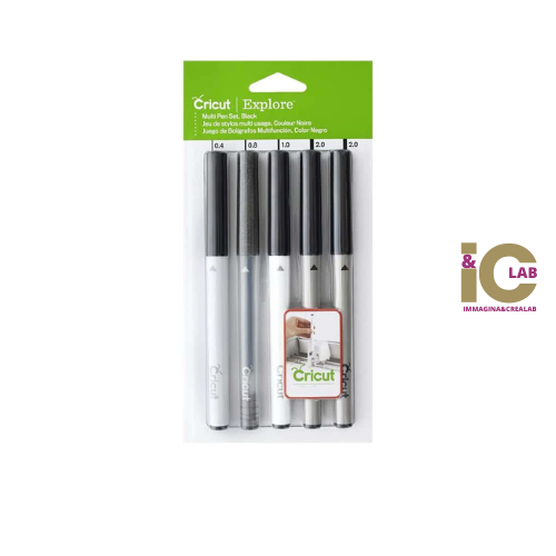 SET 5 PENNE VARIE NERE