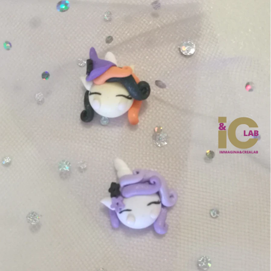 UNICORNO IN FIMO HALLOWEEN