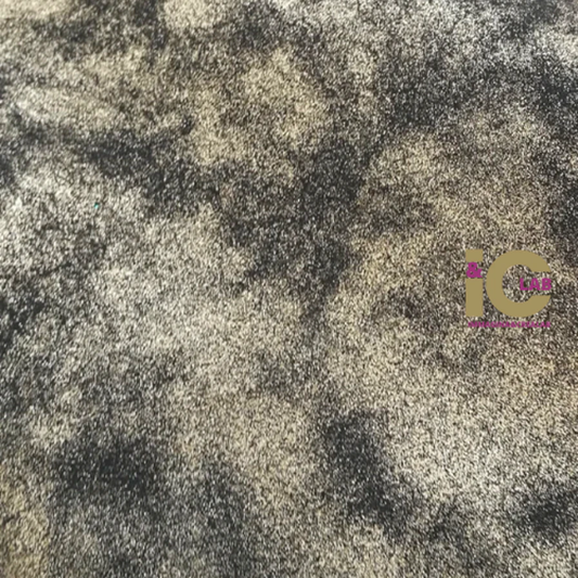 FINTA PELLE SPAZZOLATA NERO E ORO