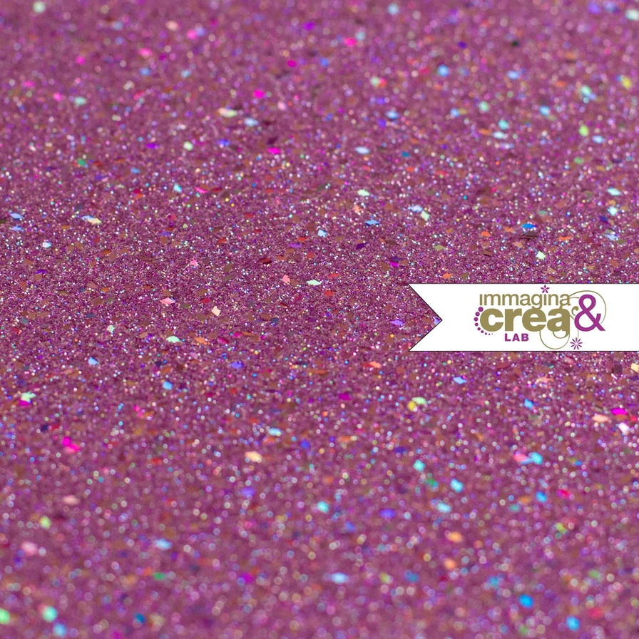 POLVERE DI GLITTER ROSA DIAMANTE