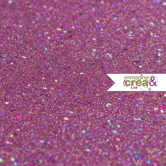 POLVERE DI GLITTER ROSA DIAMANTE