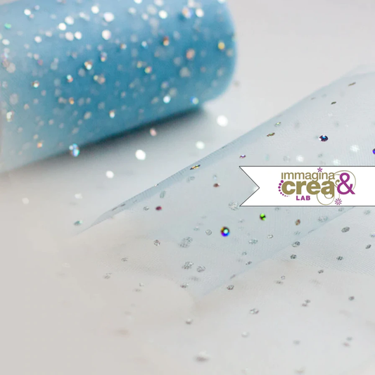 TULLE AZZURRO PAILETTES