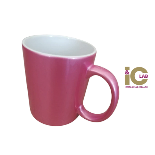 TAZZA SUBLIMATICA ROSA METALIZZATO