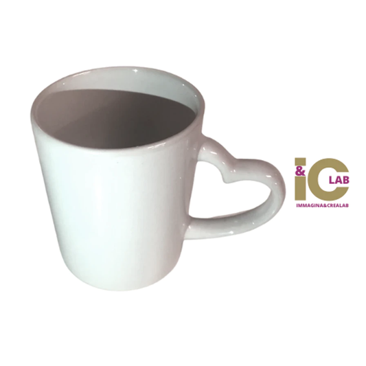 TAZZA SUBLIMATICA CON MANICO A CUORE