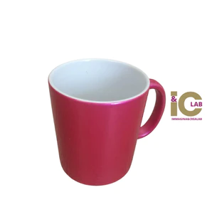 TAZZA SUBLIMATICA ROSA ACCESO METALIZZATO