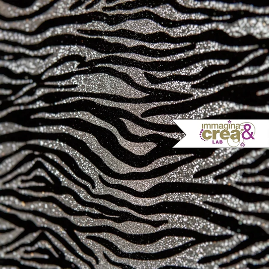 ZEBRATO ARGENTO POLVERE DI GLITTER